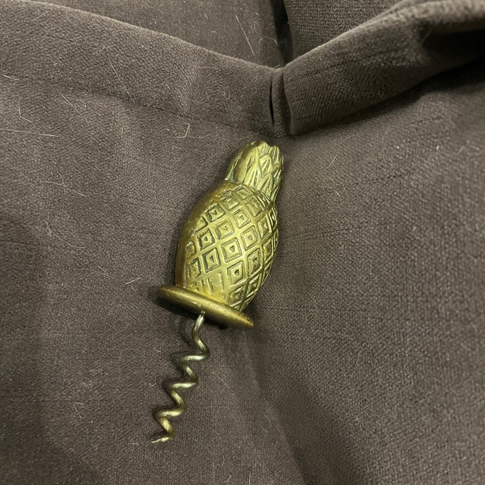 Solid brass pineapple wine opener